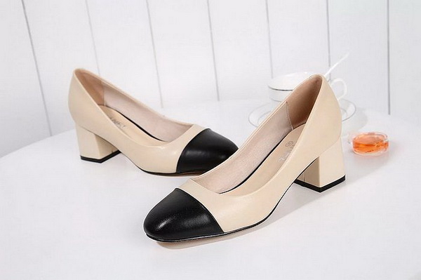 CHANEL Shallow mouth Block heel Shoes Women--006